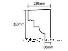 产品分解图型 - 檐口线，型号：SX311-YK-3，规格：230x310mm(3) - 绵阳三象EPS建材 mianyang.sx311.cc