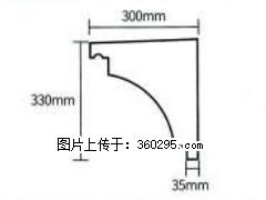 产品分解图型 - 檐口线，型号：SX311-YK-2，规格：300x330mm(2) - 绵阳三象EPS建材 mianyang.sx311.cc